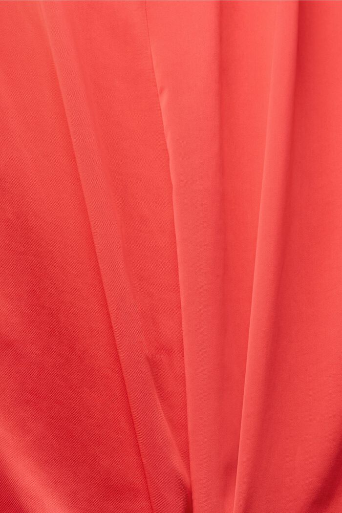 Material-Mix-Shirt mit LENZING™ ECOVERO™, RED, detail image number 4