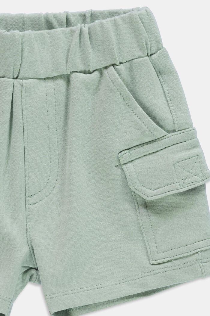 Cargo-Shorts aus Sweat, LIGHT AQUA GREEN, detail image number 2