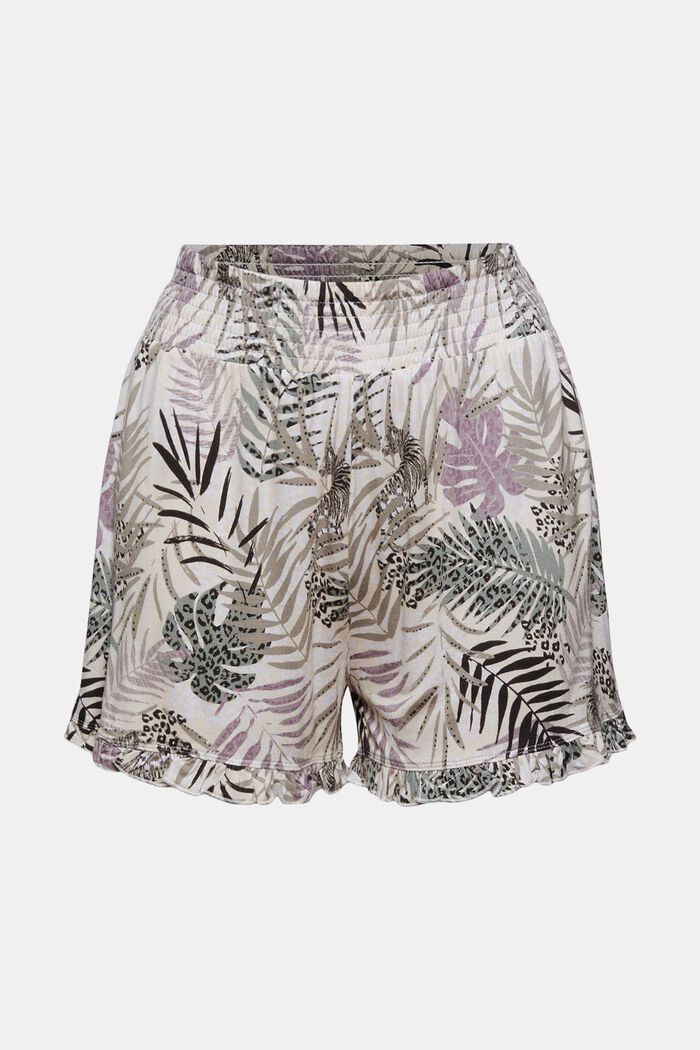 Jersey-Shorts aus LENZING™ ECOVERO™, OFF WHITE, detail image number 5
