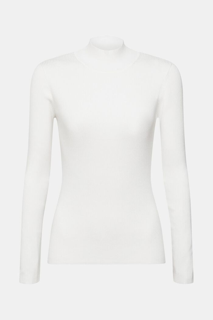 Ripp-Pullover, LENZING™ ECOVERO™, OFF WHITE, detail image number 2
