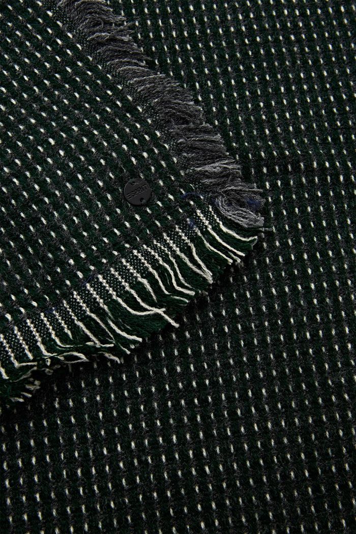 Strukturierter, gewebter Schal, EMERALD GREEN, detail image number 1