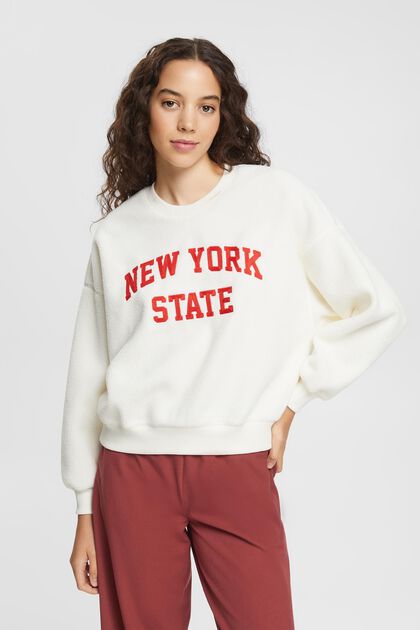 College-Sweatshirt aus Teddyfell