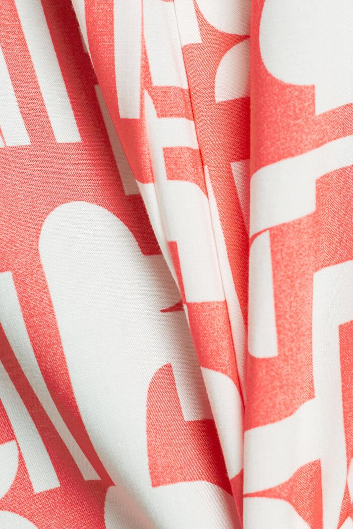 Pyjama mit Print, LENZING™ ECOVERO™-Viskose, CORAL, detail image number 5