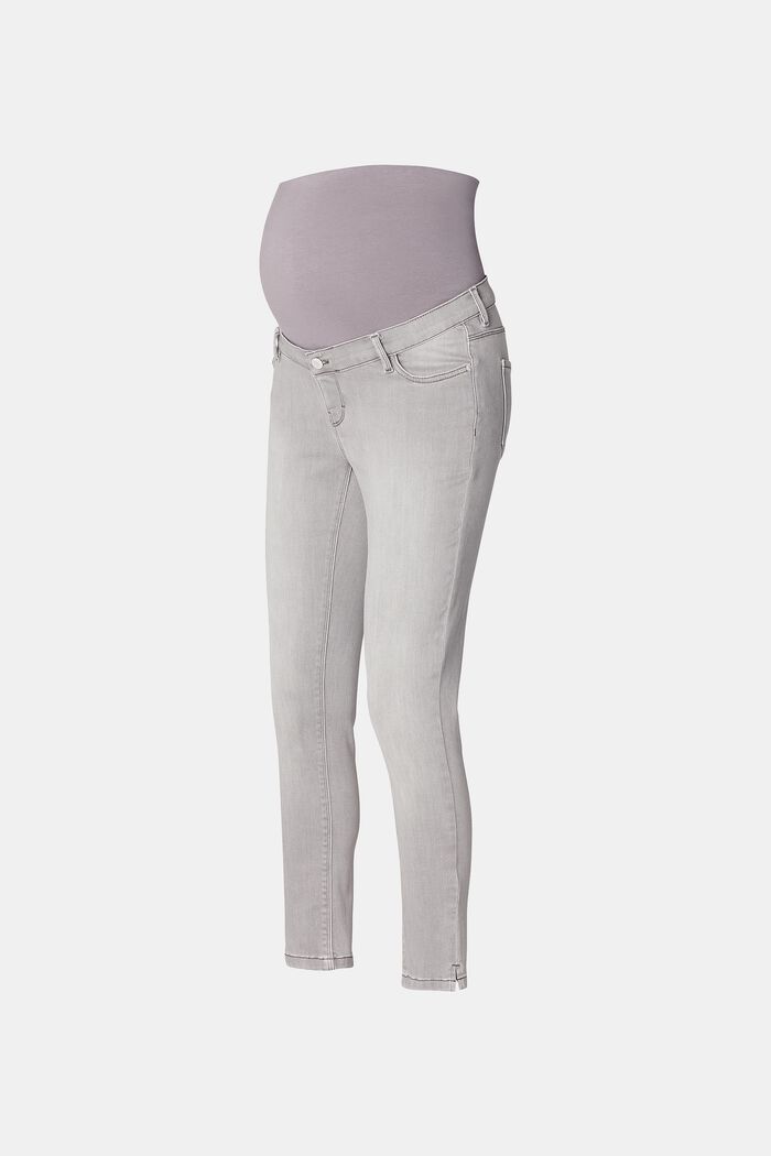 7/8-Jeans mit Überbauchbund, GREY DENIM, overview