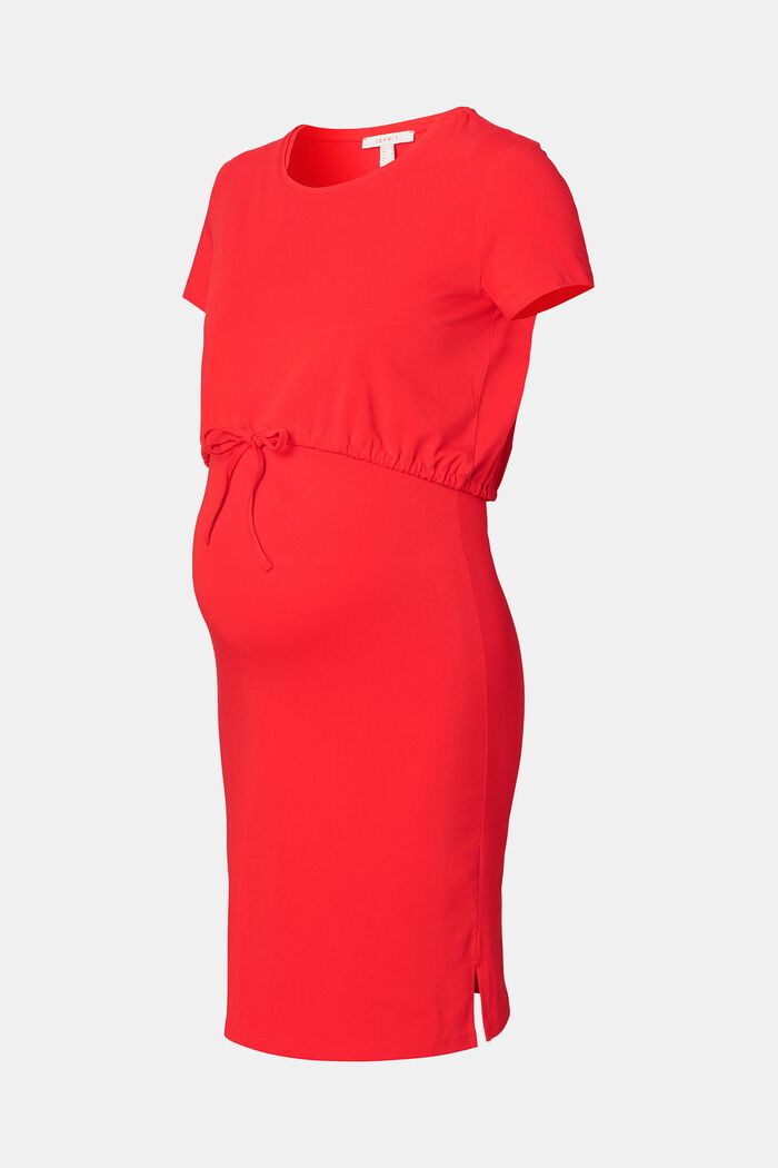 Layer-Kleid mit Stillfunktion, Organic Cotton, RED, overview