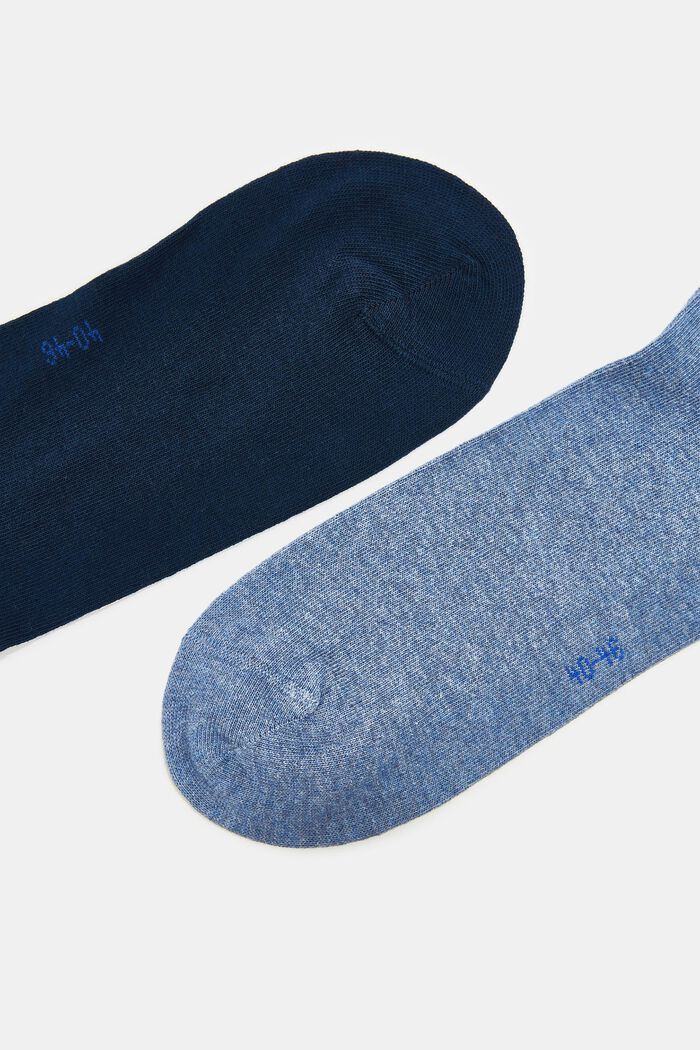 Sneaker socks, BLUE/WHITE, detail image number 1