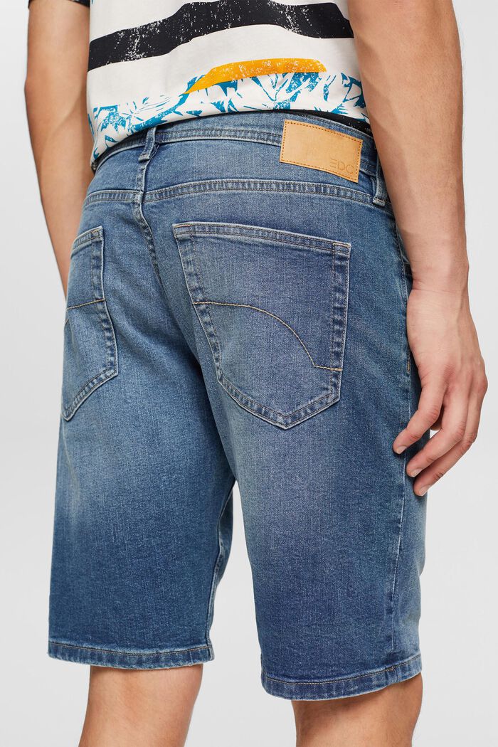 Jeans Shorts aus Organic Cotton, BLUE MEDIUM WASHED, detail image number 4