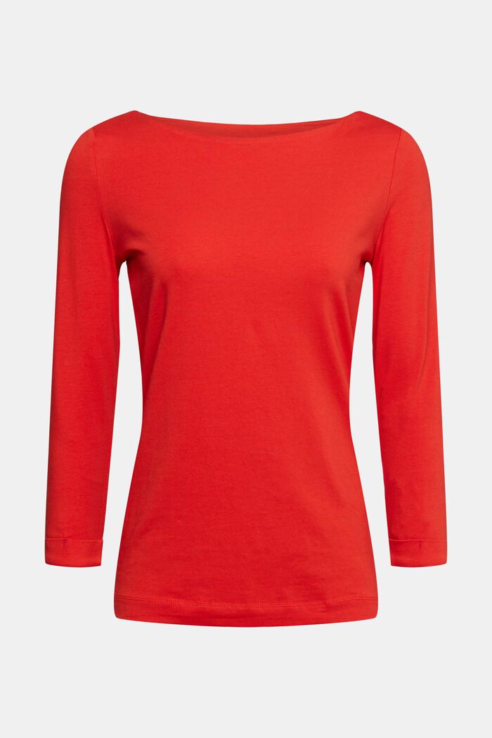 Shirt mit 3/4-Ärmeln, ORANGE RED, detail image number 2