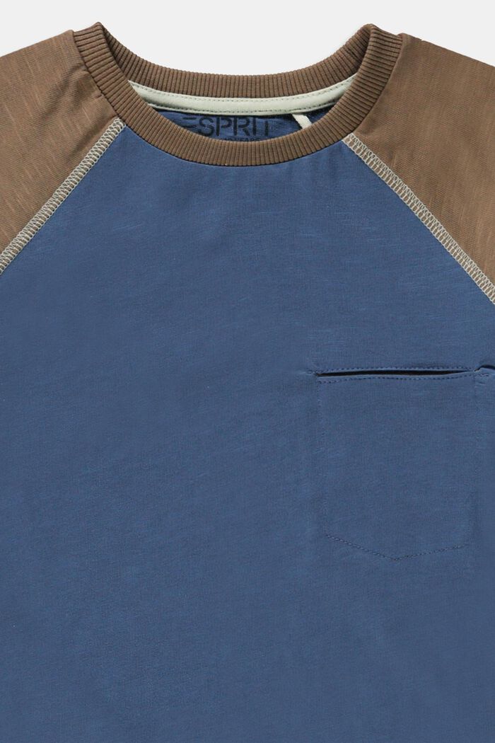 T-Shirt aus 100% Baumwolle, GREY BLUE, detail image number 2