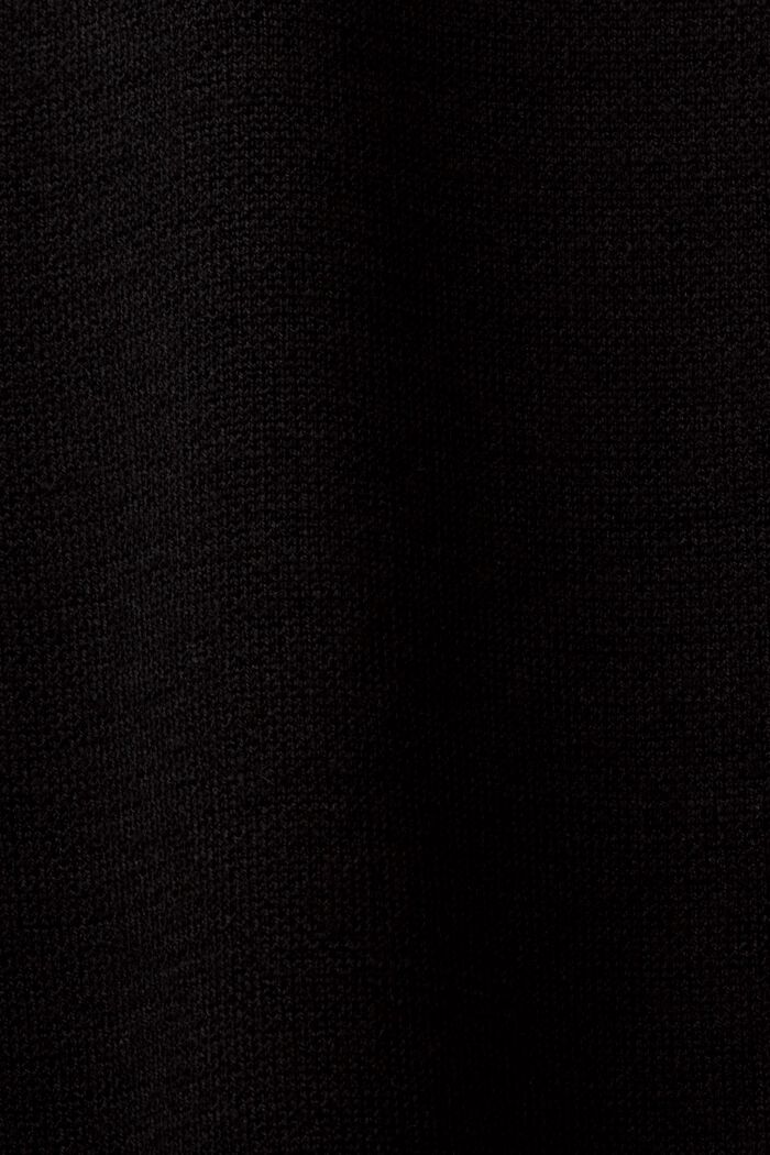 Ärmelloses Minikleid aus Wollmix, BLACK, detail image number 5