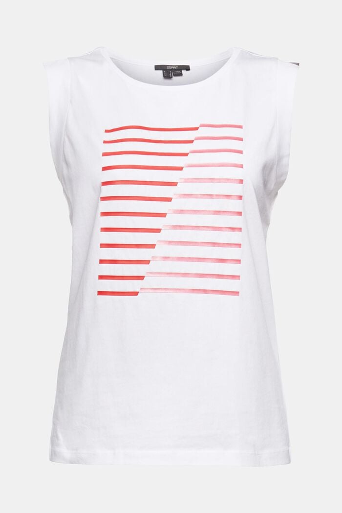 Shirt mit grafischem Print, Bio-Baumwolle, WHITE, detail image number 7