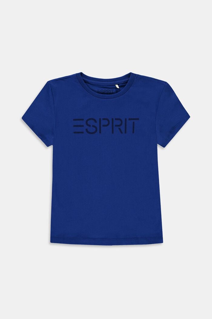 Logo-T-Shirt aus 100% Baumwolle, BRIGHT BLUE, detail image number 0
