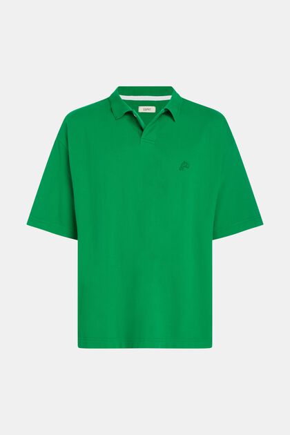 Relaxed Fit Poloshirt mit Dolphin-Badge