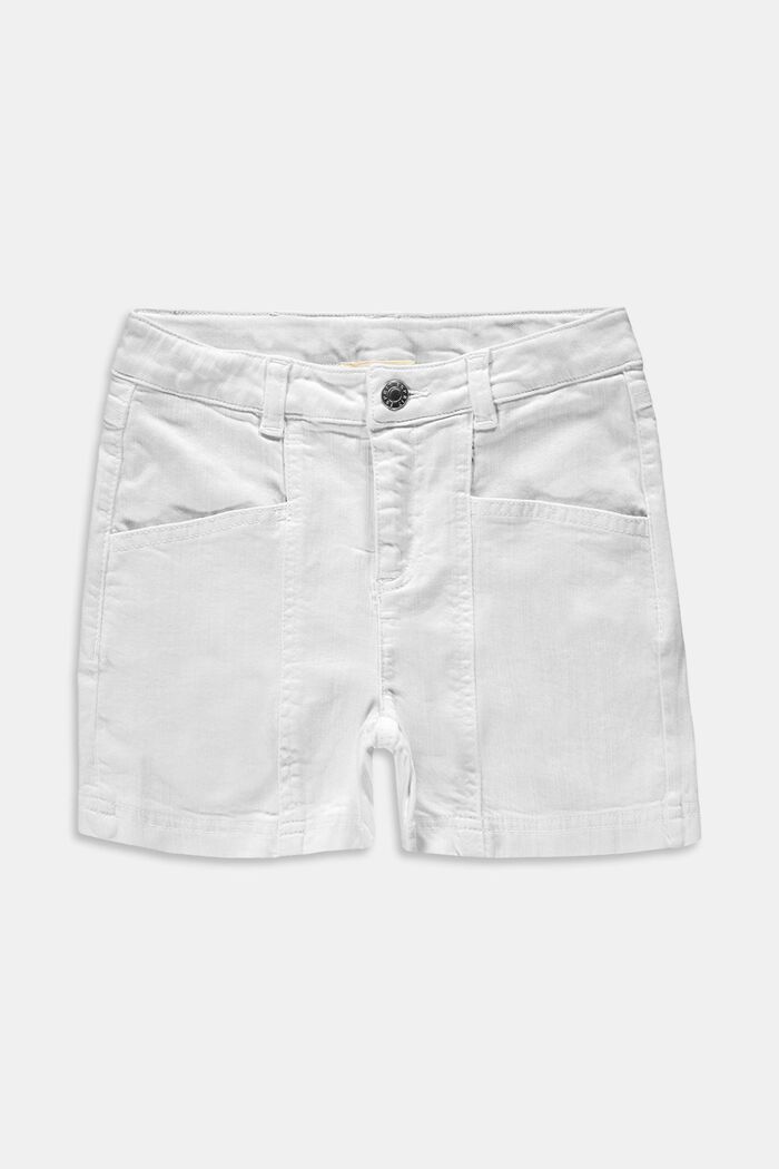 Recycelt: Shorts mit Verstellbund, WHITE, detail image number 0