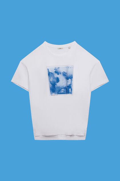CURVY Baumwoll-T-Shirt mit Print auf der Vorderseite