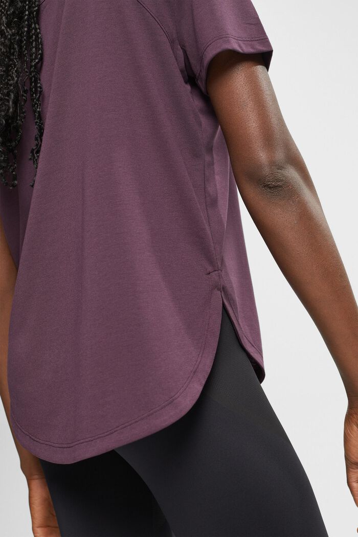 Recycelt: Active-T-Shirt, AUBERGINE, detail image number 3