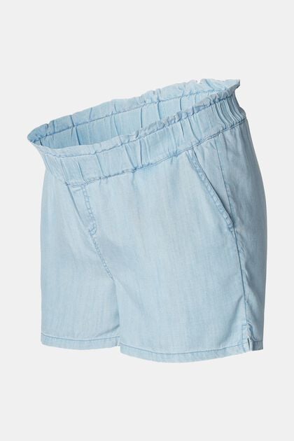 Shorts mit elastischem Unterbauchbund, LIGHTWASH, overview