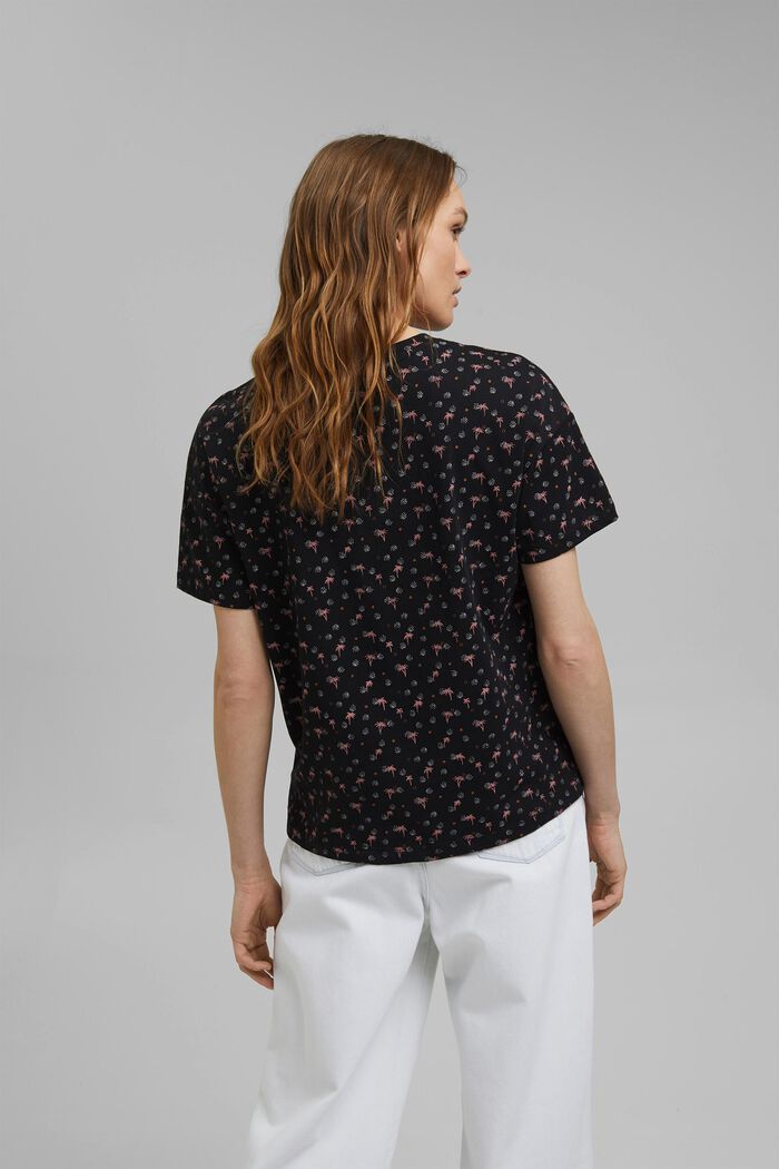 T-Shirt mit Print aus 100% Organic Cotton, BLACK, detail image number 3