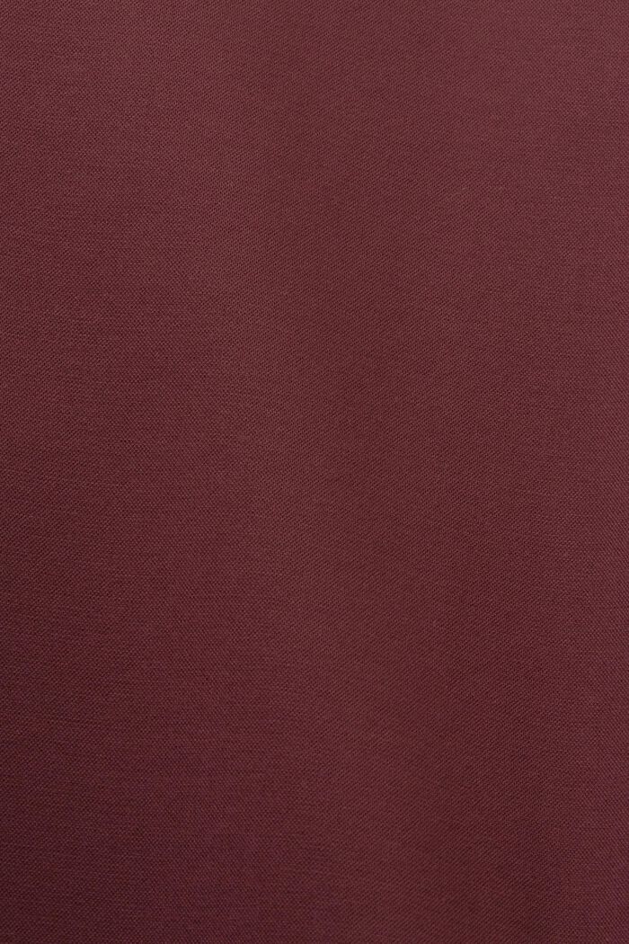 Anzughose aus Jersey-Piqué, BORDEAUX RED, detail image number 4