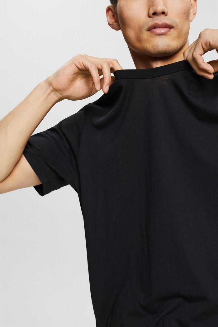 Mit TENCEL™: Oversize T-Shirt, BLACK, detail image number 1