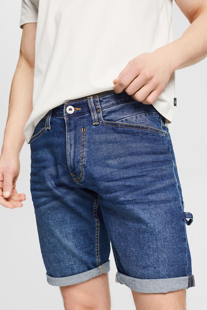 Jeans-Shorts im Cargo-Look, BLUE MEDIUM WASH, detail image number 2