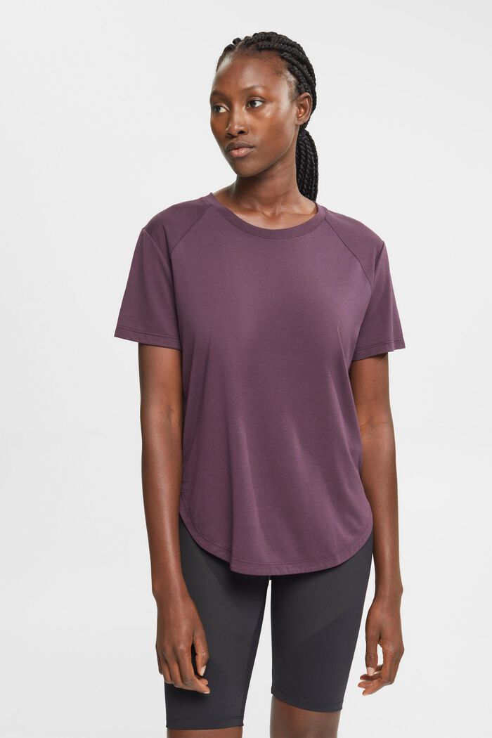 Recycelt: Active-T-Shirt, AUBERGINE, detail image number 1