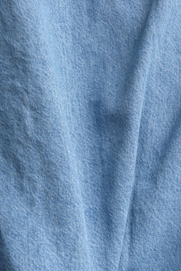 Jeanskleid mit Bindegürtel, BLUE MEDIUM WASHED, detail image number 4