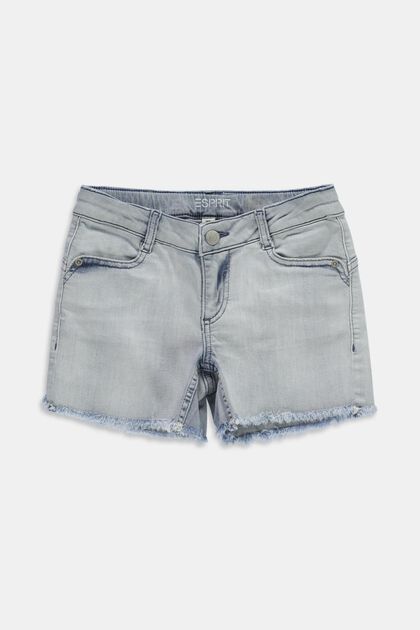 Recycelt: Jeans-Shorts mit Verstellbund