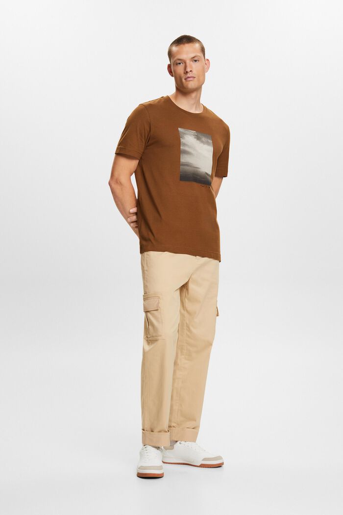 T-Shirt aus Bio-Baumwolle mit Print, BARK, detail image number 0