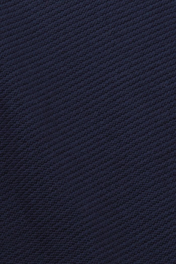 Pullover aus Strukturstrick mit V-Ausschnitt, NAVY, detail image number 5