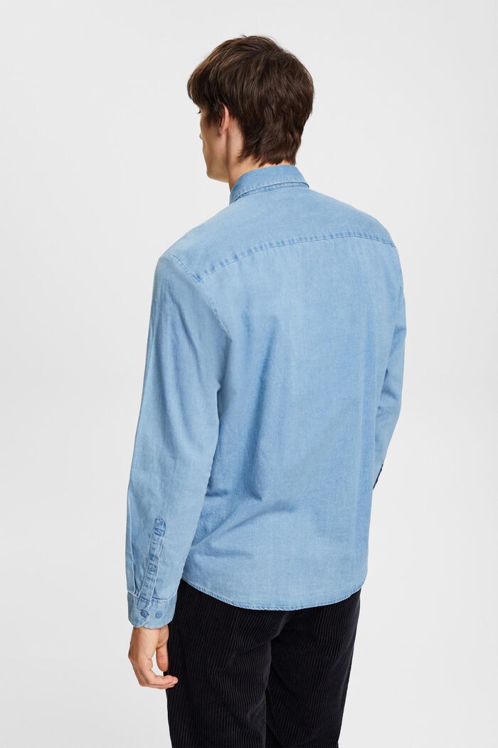 Denim-Shirt, BLUE BLEACHED, detail image number 5