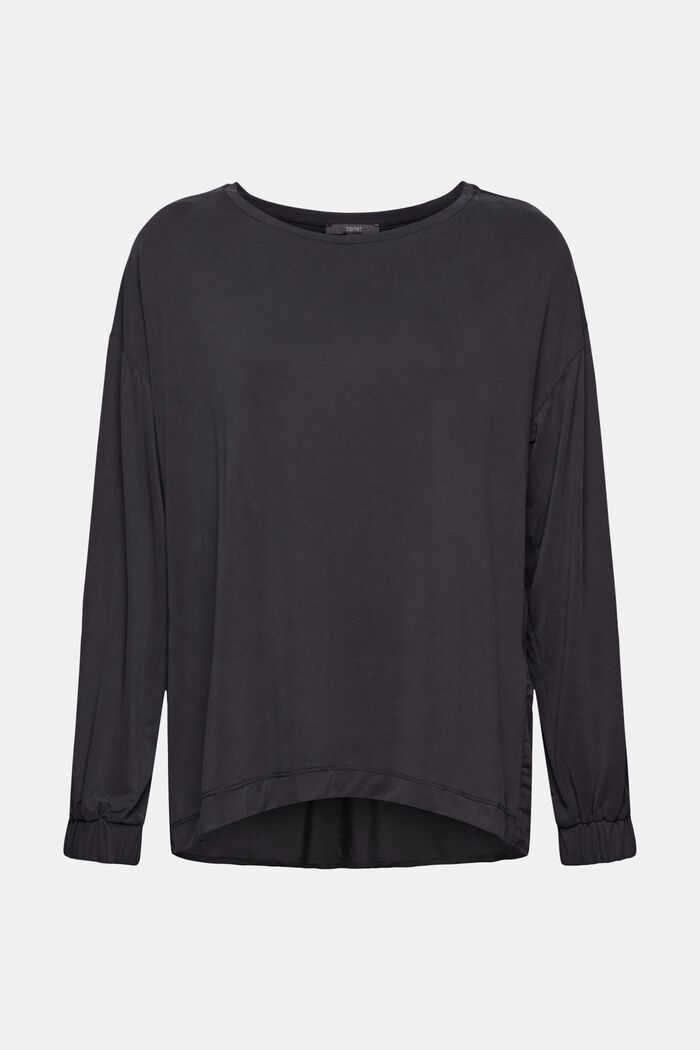 Mit TENCEL™: Weiches Longsleeve, BLACK, detail image number 7