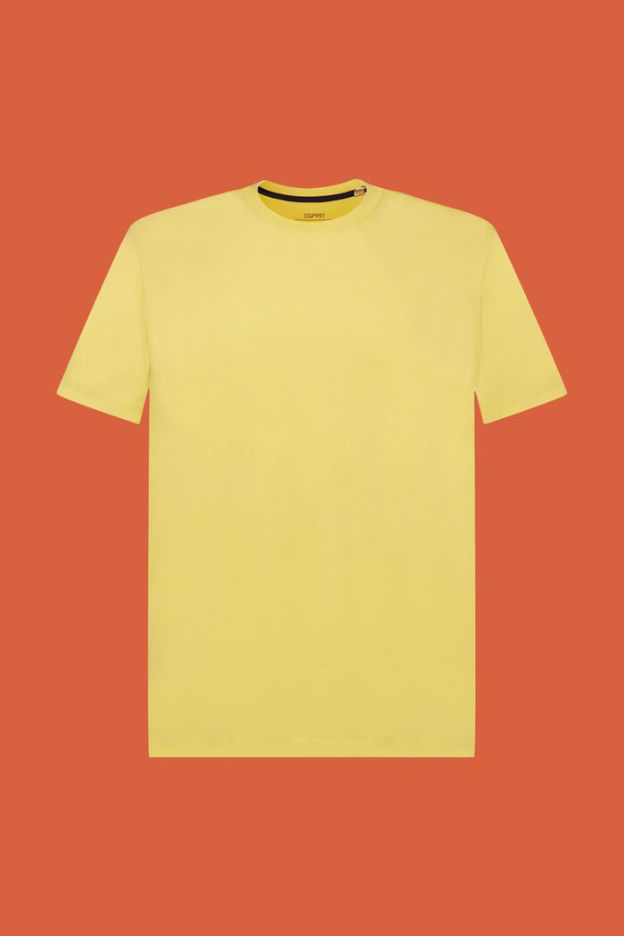 Jersey-T-Shirt, 100% Baumwolle, DUSTY YELLOW, detail image number 6