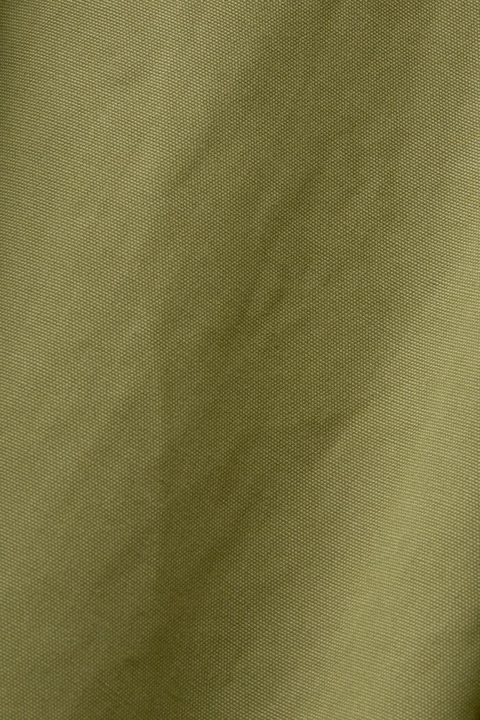 Kurzer Trenchcoat mit Kapuze, OLIVE, detail image number 6