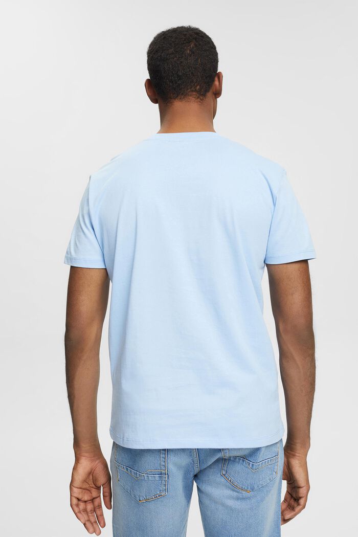 Jersey-T-Shirt mit Logo-Print, LIGHT BLUE, detail image number 3