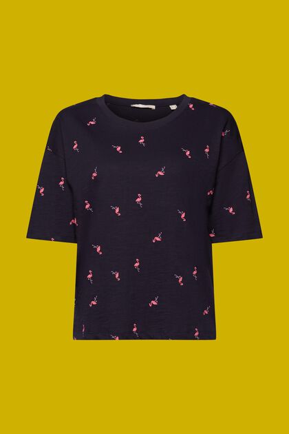 T-Shirt mit Allover-Print, 100 % Baumwolle