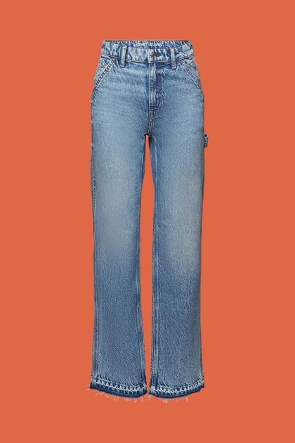 Jeans mit gerader Passform und hohem Bund
