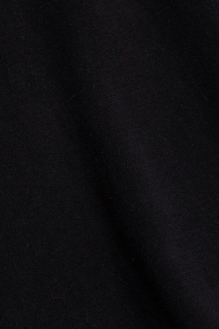 Oversize-Strickkleid aus Baumwoll-Mix, BLACK, detail image number 4