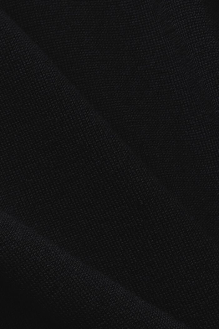 Wollpullover mit Rundhalsausschnitt, BLACK, detail image number 6