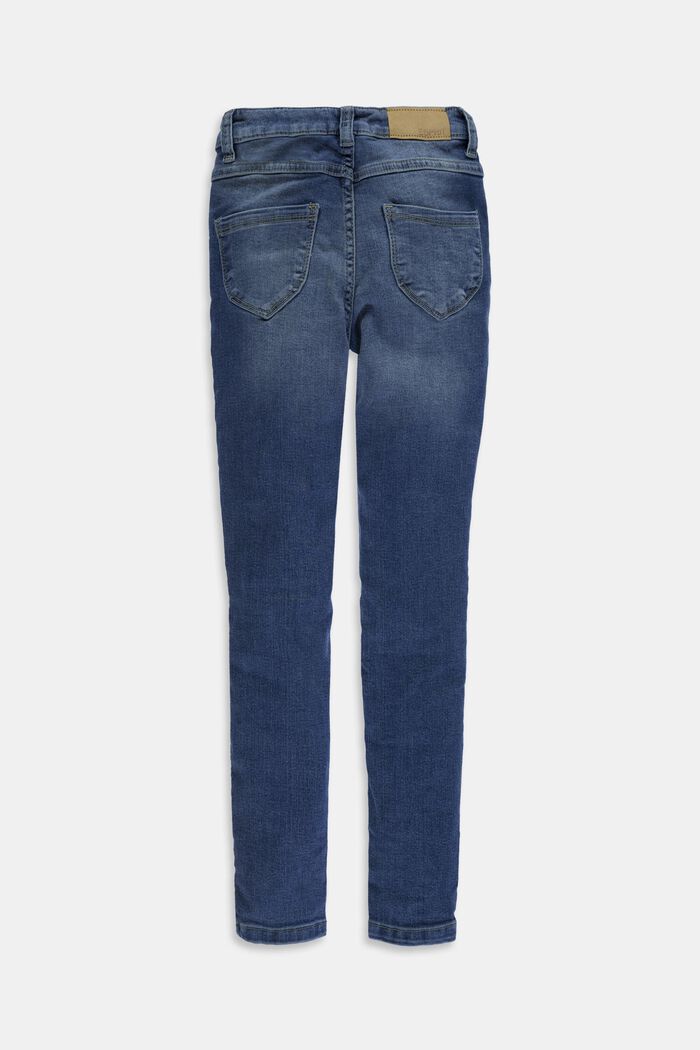 Stretch-Jeans mit Weitenservice und Verstellbund, BLUE MEDIUM WASHED, detail image number 1