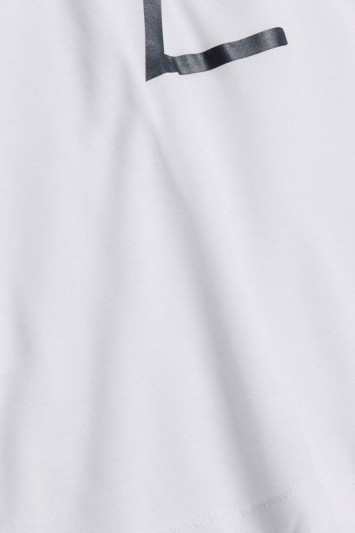 Print-Shirt aus LENZING™ ECOVERO™, WHITE, detail image number 4