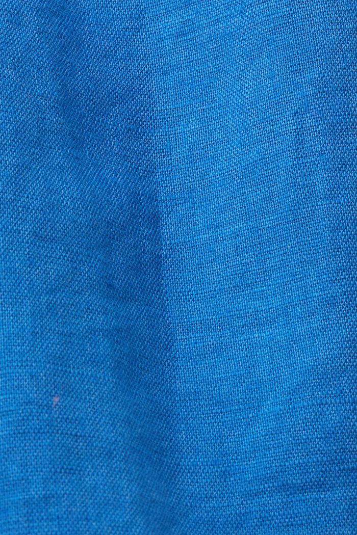 Hemd aus Baumwolle und Leinen, BRIGHT BLUE, detail image number 5