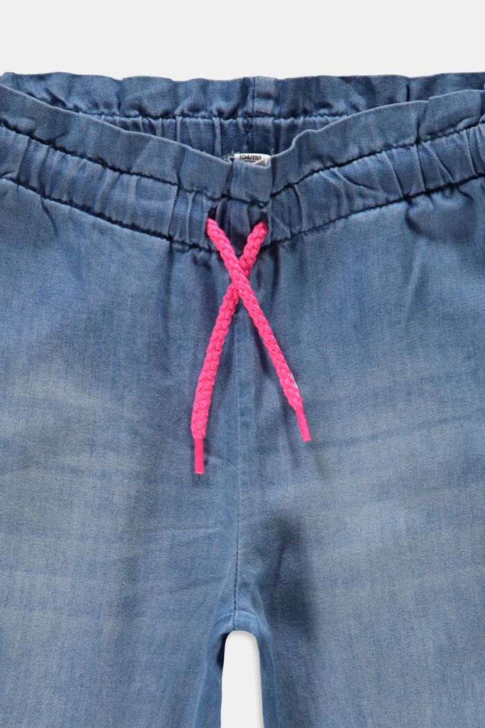 Jeans mit Kordelzugbund, BLUE LIGHT WASHED, detail image number 2