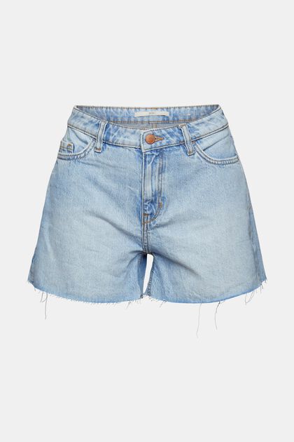 Jeans-Shorts im Used-Look, 100% Baumwolle