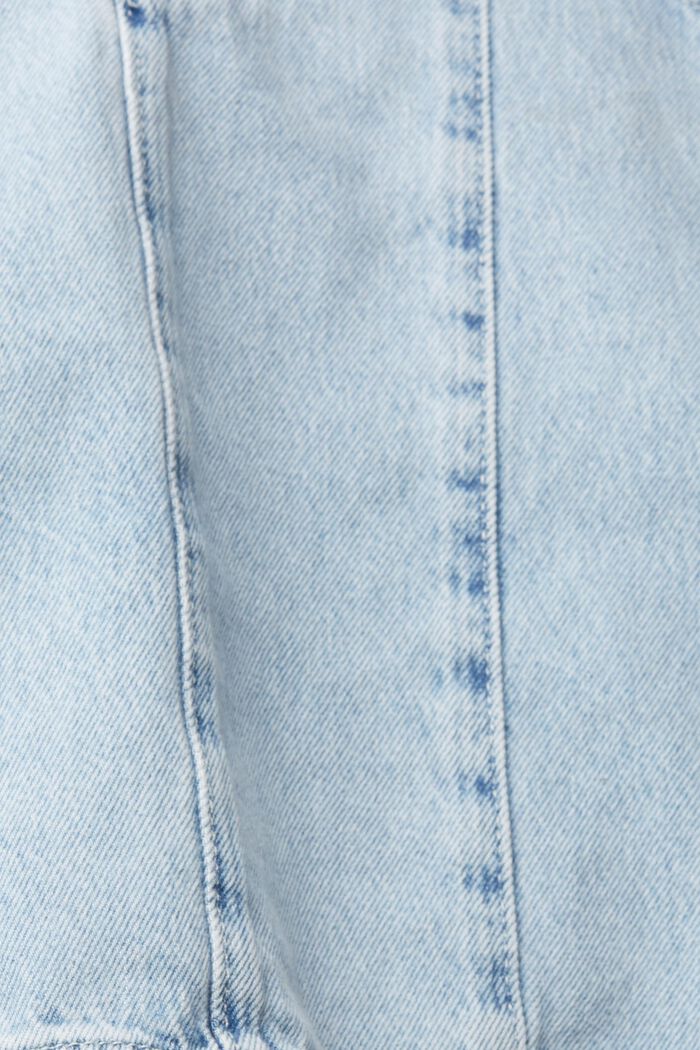 Jeansrock aus 100% Organic Cotton, BLUE BLEACHED, detail image number 4