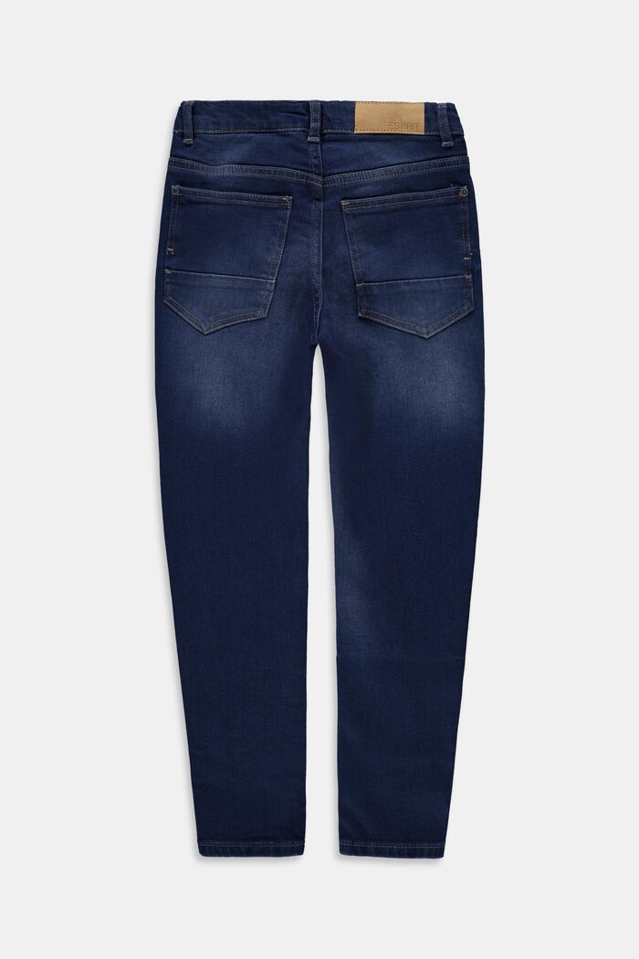 Lässige Jeans mit Verstellbund, BLUE DARK WASHED, detail image number 1