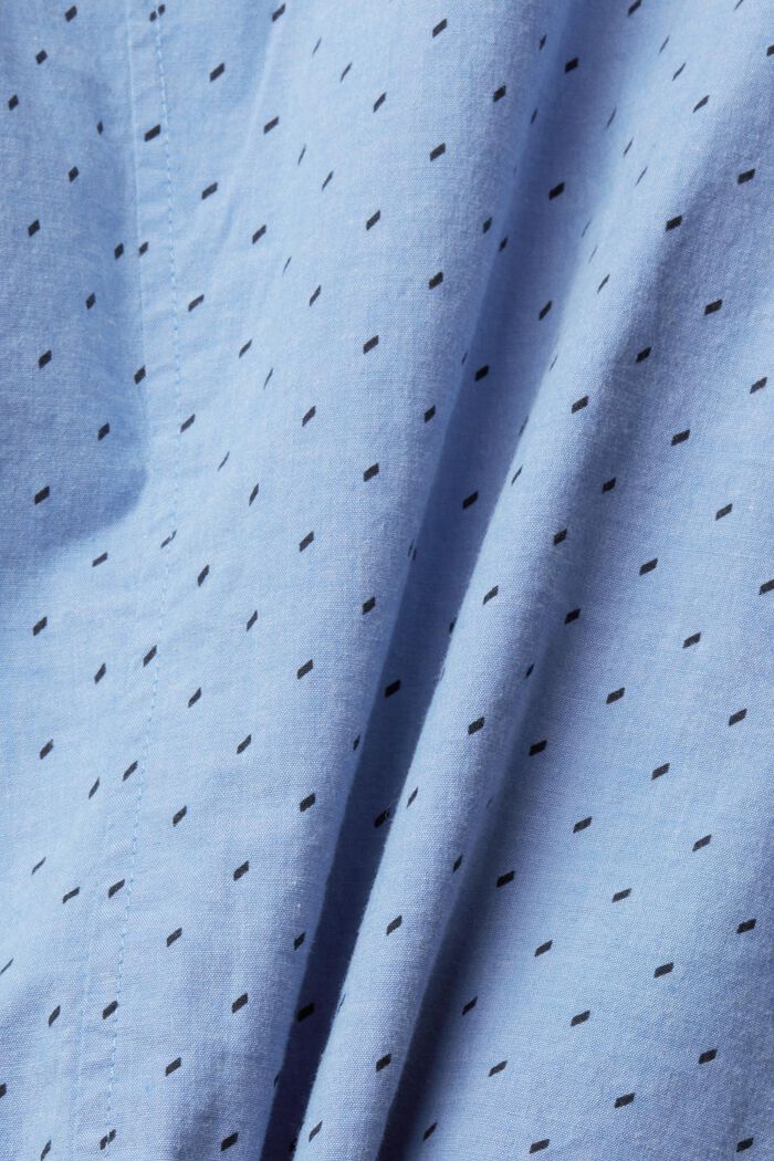 Gemustertes Hemd mit Stehkragen, BRIGHT BLUE, detail image number 6