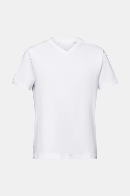 T-Shirt mit V-Ausschnitt aus Bio-Baumwolle