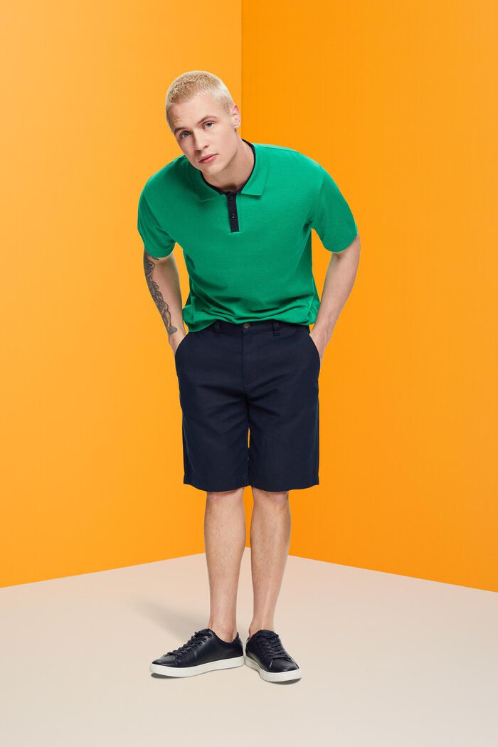 Poloshirt mit TENCEL™ und nachhaltiger Baumwolle, GREEN, detail image number 4