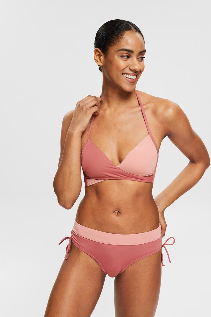 Recycelt: wattiertes Two-Tone-Top, BLUSH, detail image number 0